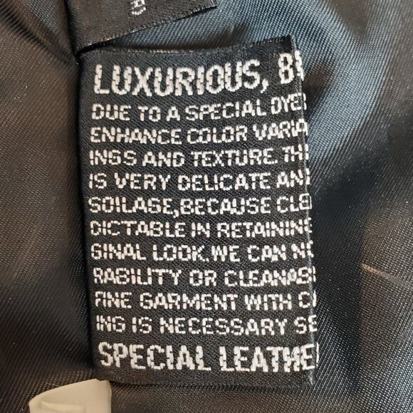 Women's Verducci Leather Thermolite Coat Jacket. Removable Lining. Large - Picture 12 of 13